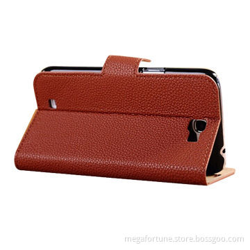 Leather Protective Cover for Samsung Galaxy Note2, Customized Specifications are Accepted